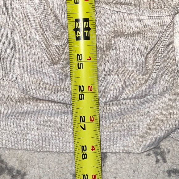 Like NEW! Kensie Light Knit Cardigan W/ Ruffle Back, Beige. - Picture 9 of 12